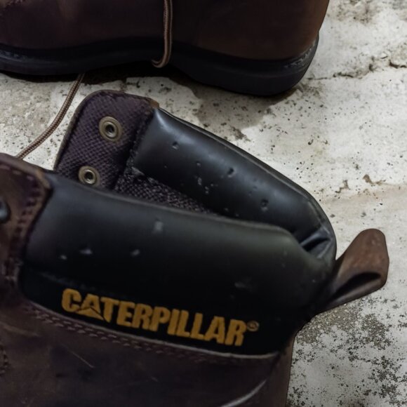 Caterpillar CAT  Brown Steel Toe Work Boots Mens  Size 8.5 Wide  CSA Approved - Picture 13 of 15